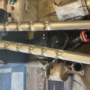 63-67 Side Exhaust Pipes Original Sound 2" 327 Aluminized With Tips